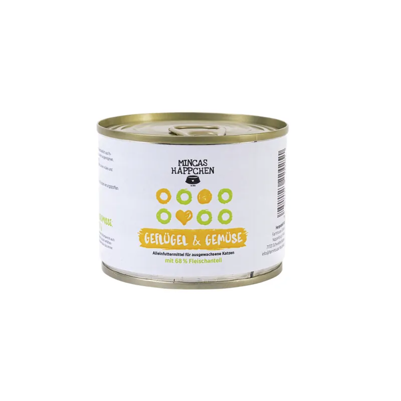 MINCAS HÄPPCHEN Geflügel/Gemüse 200 g Schnäppchen